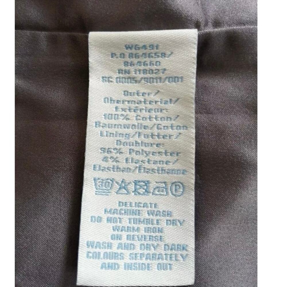 Boden Cotton Pencil Skirt Size 10R Pink Blue Dandelion Straight Pencil Lined - Picture 6 of 11